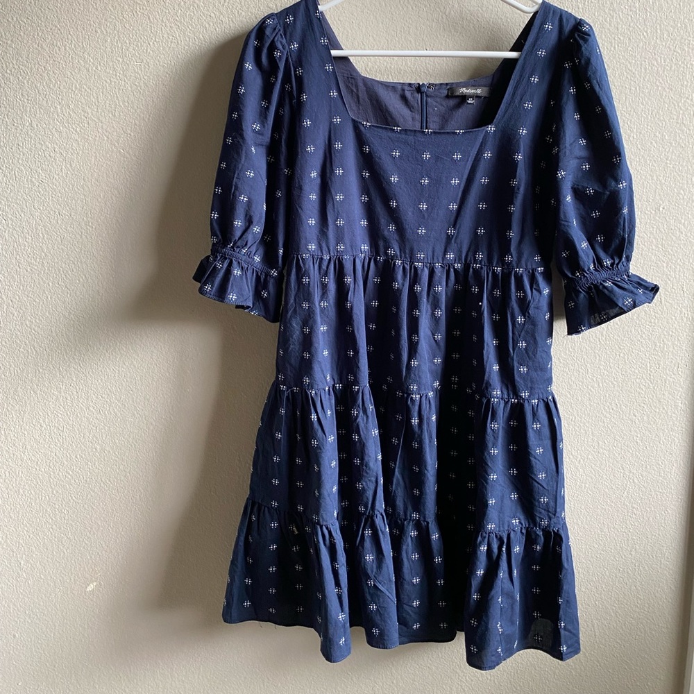 Madewell tiered mini dress